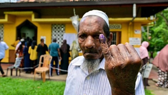 श्रीलङ्कामा भएको राष्ट्रपतीय चुनावको मतगणना चल्दै