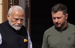 भारतका प्रधानमन्त्री मोदी र युक्रेनका राष्ट्रपति जेलेन्स्कीबीच भेटवार्ता