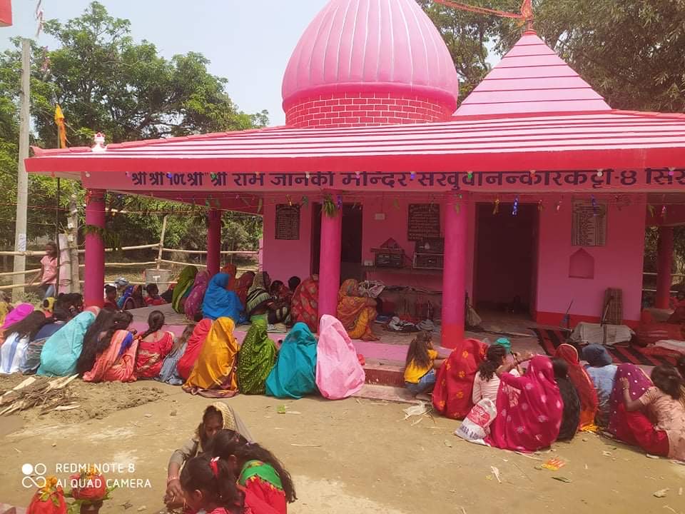 सखुवानान्कारकट्टी ४ सिमराहामा रामजानकी ब्राण प्रतिष्ठान तथा मुर्ति अनावरण कार्यक्रम सम्पन्न 