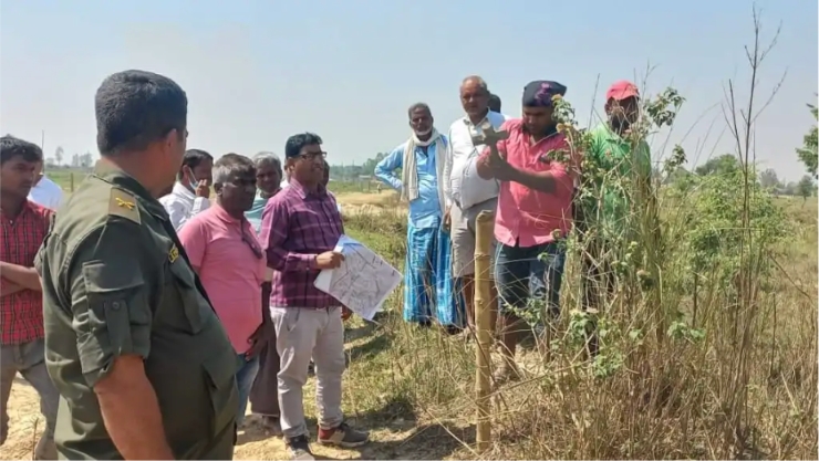 वीरगन्ज महानगरले छुट्यायो अतिक्रमणमा परेको गुठी संस्थानको ११ विघा जग्गाको सीमांकन