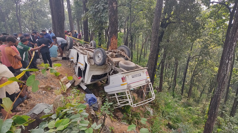 नवलपुरको कावासोतीमा जीप दुर्घटना : दुई जनाको ज्यान गयो, २८ जना घाइते