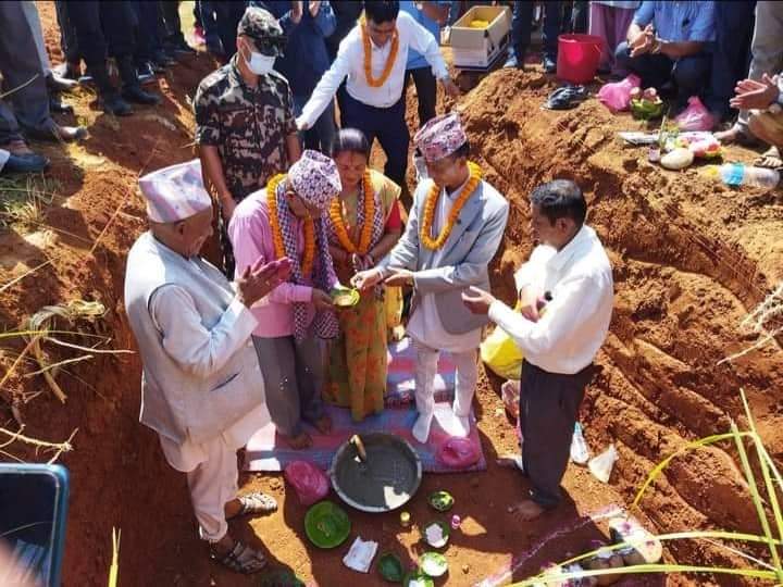 मन्त्रीले शिलान्यास गरेको लमहीको बहुउद्देश्यीय सभाहल अझै निर्माण शुरु भएन