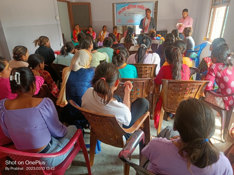 ३९० घण्टे व्युटिसियन सम्बन्धि तालिम ठोरी ३ को वाडा कार्यालयमा सुरु