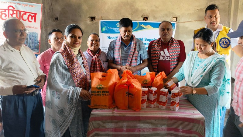 लायन्स क्लबद्वारा आयोजित स्वास्थ्य शिविरबाट ग्रामिण भेगका गर्भवती महिला लाभान्वित