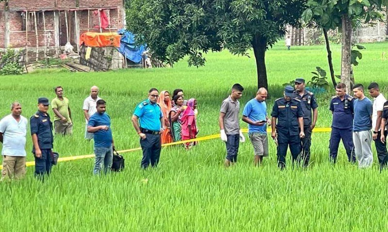 गौरमा  हतियार प्रयोग गरी एक वृद्धको हत्या