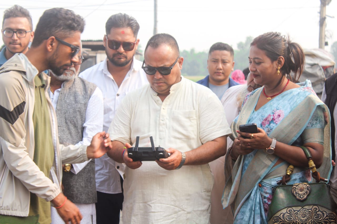 ड्रोनमार्फत वीरगंजको भू–तथ्यांक संकलन गरिँदै