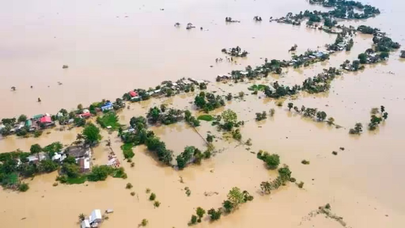 भारतको आसममा बाढीका कारण १८ जनाको ज्यान गयो